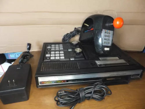 Vintage Coleco ColecoVision Video Game System Model 2400 Bundle Extras -  Works