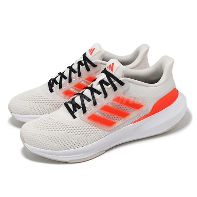 adidas Ultrabounce Crystal White Solar Red Orbit Grey Men Running Shoes IE0715