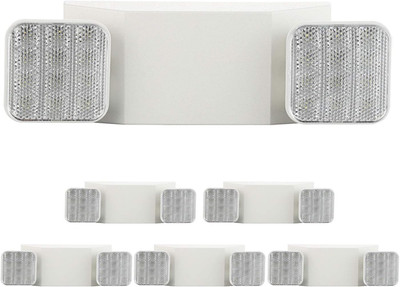 6 Pack LED White Emergency Exit Fixture with Battery Backup -UL LED Emergency Li