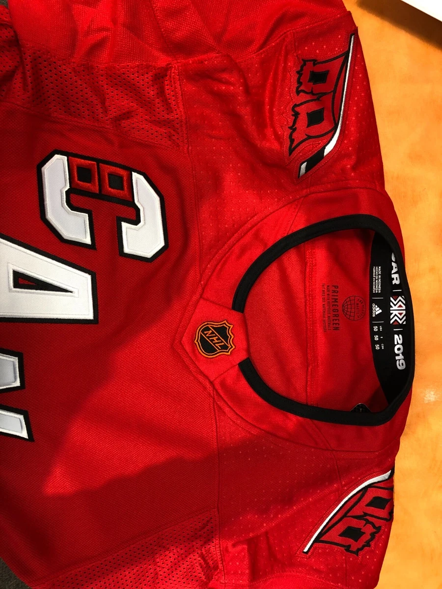 Adidas Carolina Hurricanes Pro Stock Official Game Jerseys Red MIC 8442