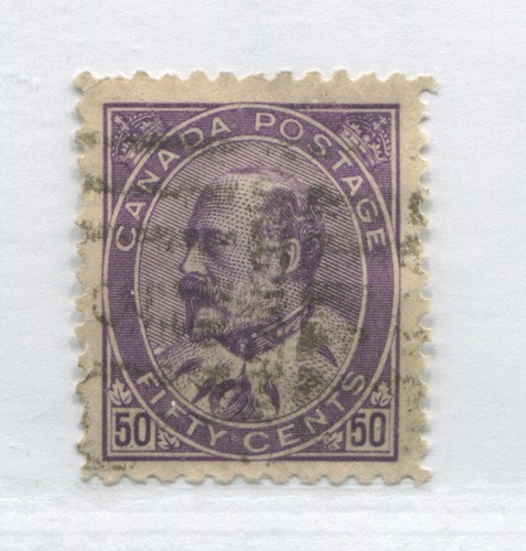 Canada 1908 KEVII 50 cents used - 第 1/1 張圖片
