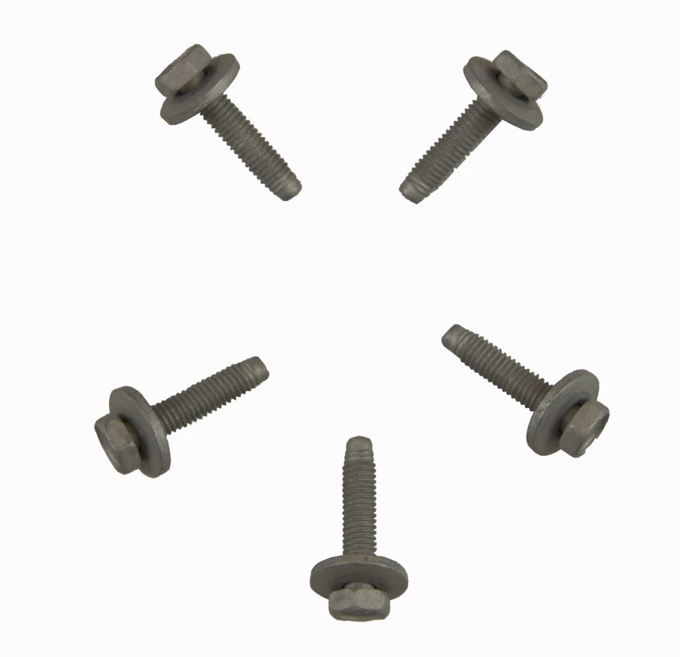 GM Hex Head Bolt W/Washer New OEM M6 X 1.00 X 25 11519384 Pack of  