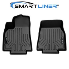 SMARTLINER Custom Fit Black 1st Row Floor Mat Liners for 2020-2025 Tesla Model Y