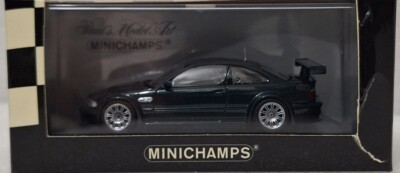 5) BMW M3 GTR e46 Street 2001 Dark Green Met 1:43 Minichamps