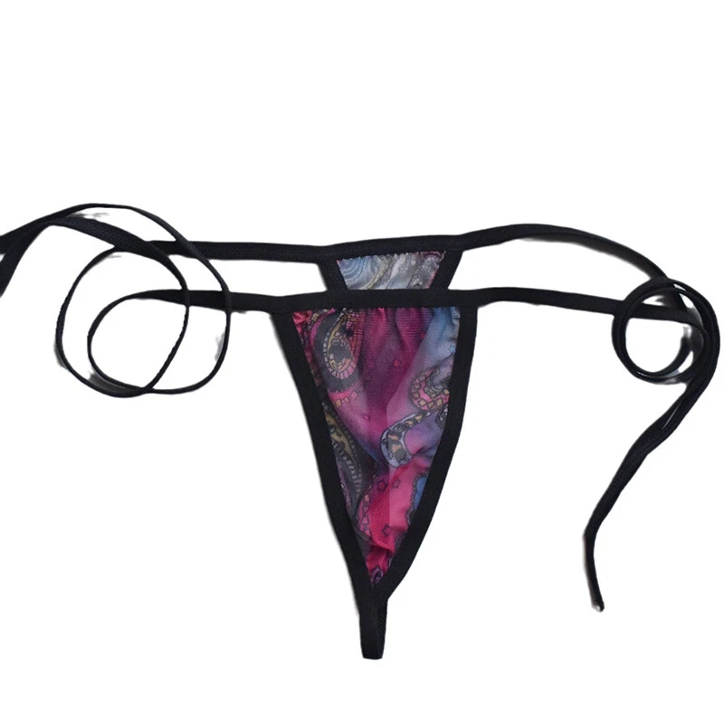 5-teiliges Set sexy transparente Damenhöschen Tanga G-String Bikini Micro Slips Unterwäsche - Bild 3 von 4