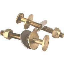 5/16 in. x 2-1/4 in. Toilet Bolts Brass Johnni Bolt 2 Pack