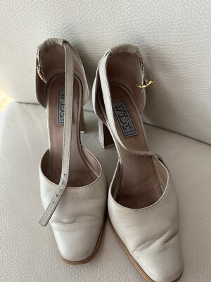 90er Jahre Damen Schuhe Pumps Mit Riemchen Gr 35von Wist