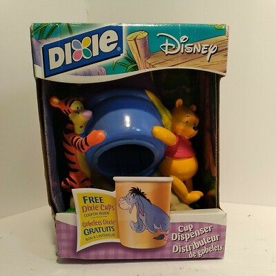 WINNIE THE POOH DIXIE CUP DISPENSER NEW 2002 TIGGER GEORGIA