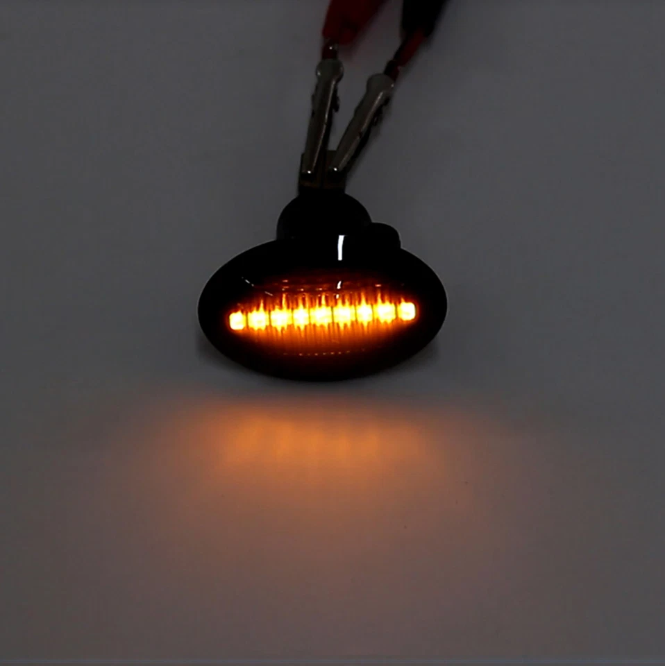 2 последовательных светодиодных боковых габаритных мигалки сигнальные лампы для Fiat 500 500e 500c Abarth - Изображение 4 из 4