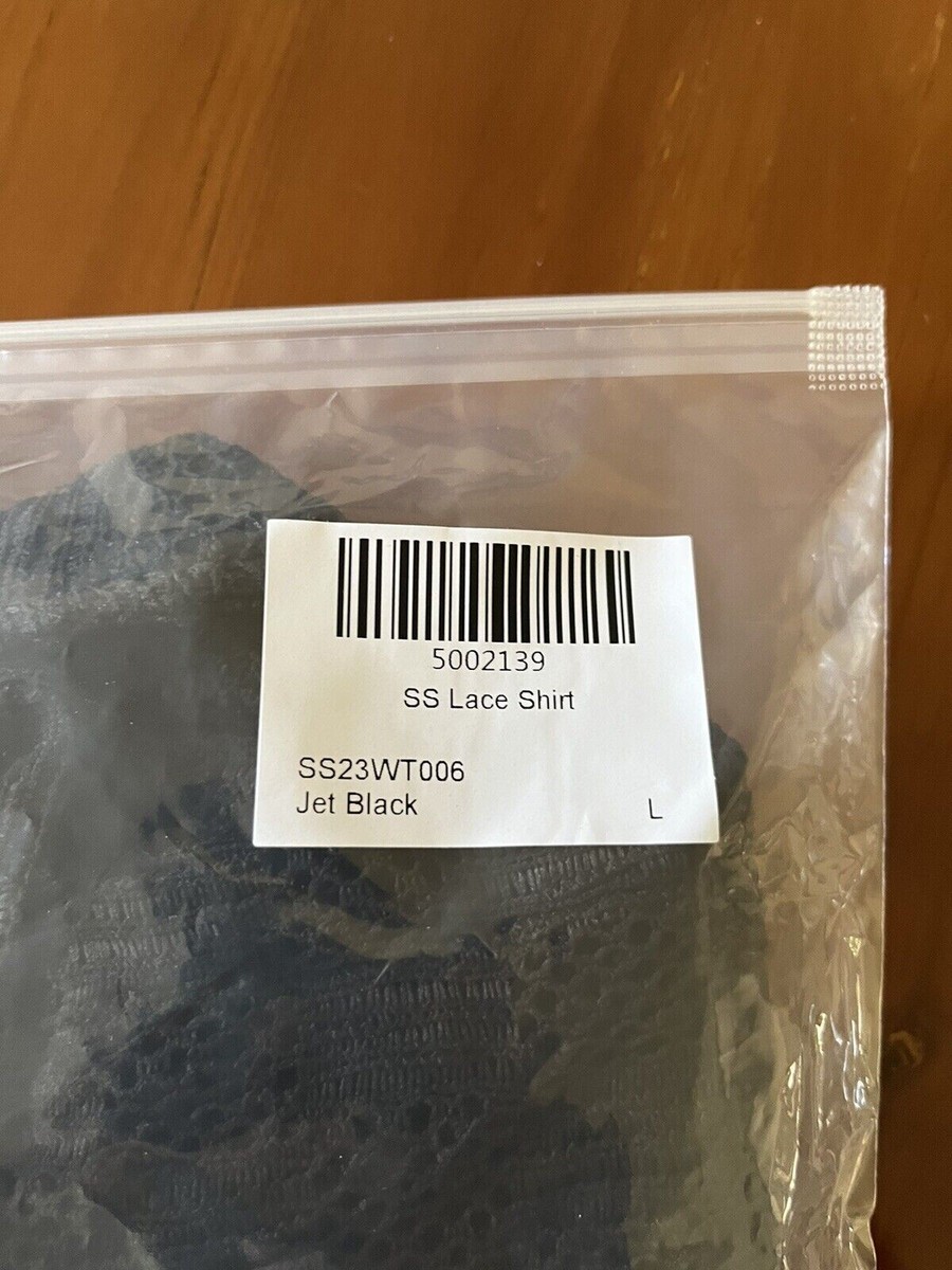 Aime leon Dore Rico s/s 23 black lace up shirt | eBay