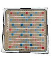 Vintage Scrabble Deluxe Edition Turntable Board  Selchow Righter 