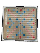 Vintage Scrabble Deluxe Edition Turntable Board  Selchow Righter 