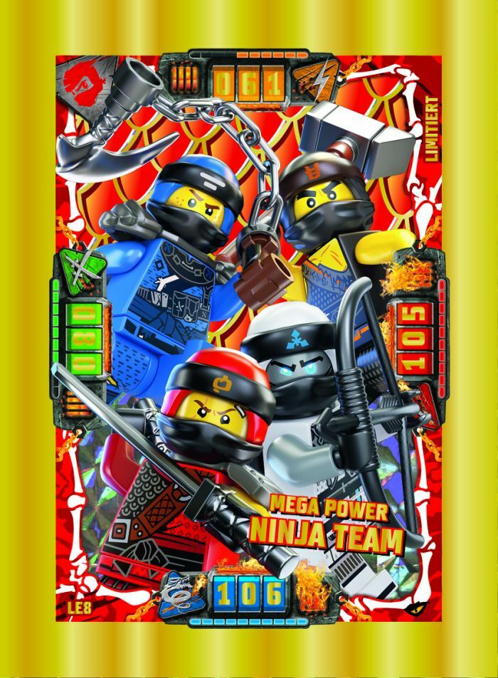 LE8 Mega Power Ninja Team Limitierte Auflage LEGO Ninjago