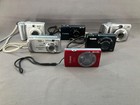 Mixed Lot Of 6 Canon PowerShot Cameras As-Is Untested For Parts & Repair