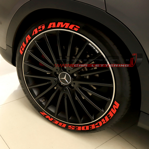 Tire Car Letter Stickers Permanent Custom White Text Decal Wheel Stickers Kit - Picture 3 of 13