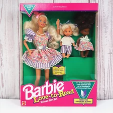 Mattel Barbie Love-To-Read Doll Deluxe Gift Set #10507 1992 Limited Edition NRFB
