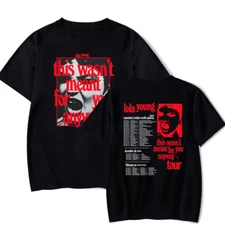 VTG Lola Young THIS WASN'T MEANT FOR YOU ANYWAY black T-shirt 1F1459