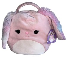 NWT Squishmallow 2023 Bop The Bunny Easter Basket Pink Soft 12