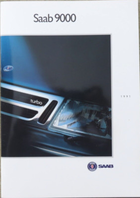 1991 Saab 9000 Prospekt Brochure, 46 Seiten