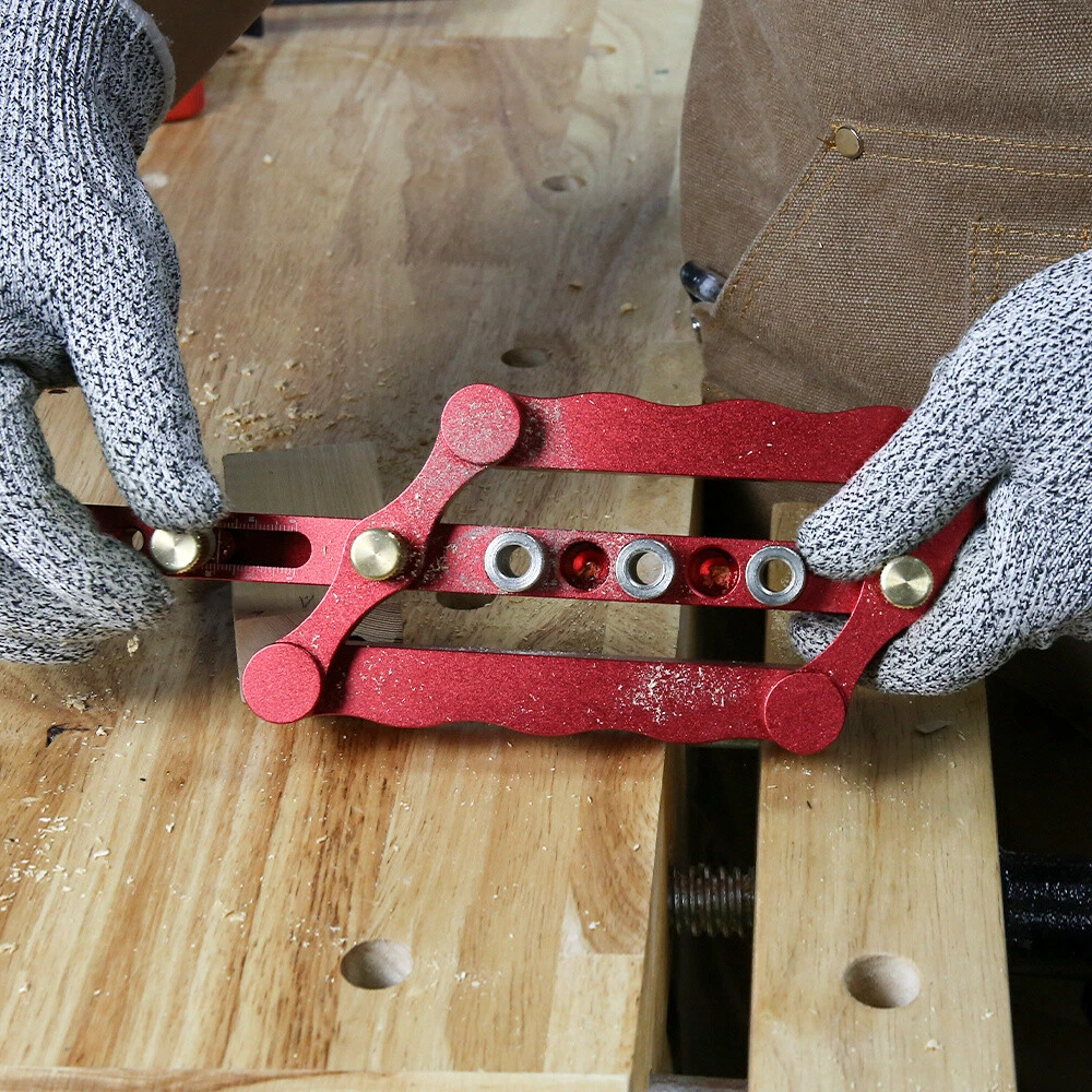 Aluminum Alloy Dowel Jig Woodpeckers Tools Cabinet Hardware Jig