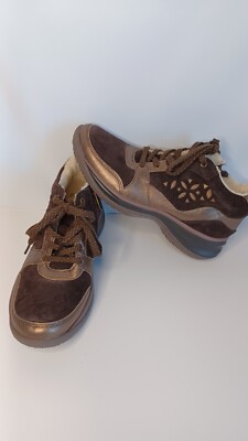 Jambu Dahlia Gold Metallic Brown 6.5M Sneakers Retro Trendy Warm Comfort Zipper