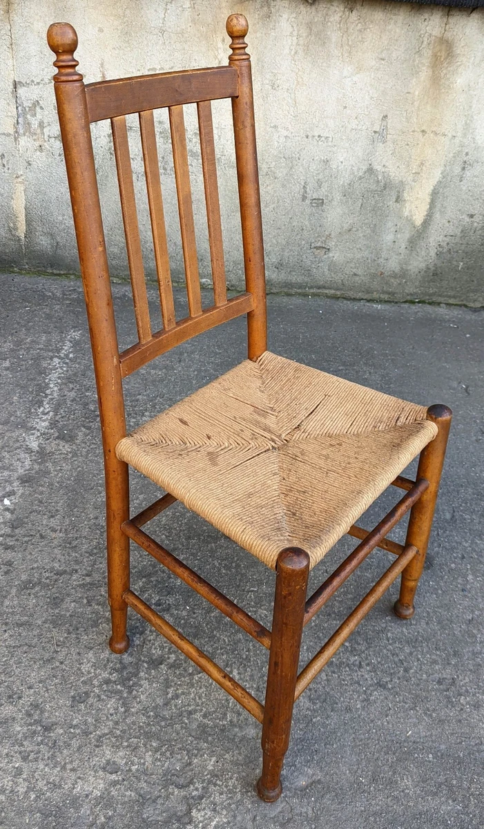Antique Vintage Solid Wood Wooden Dining Side Accent Chair