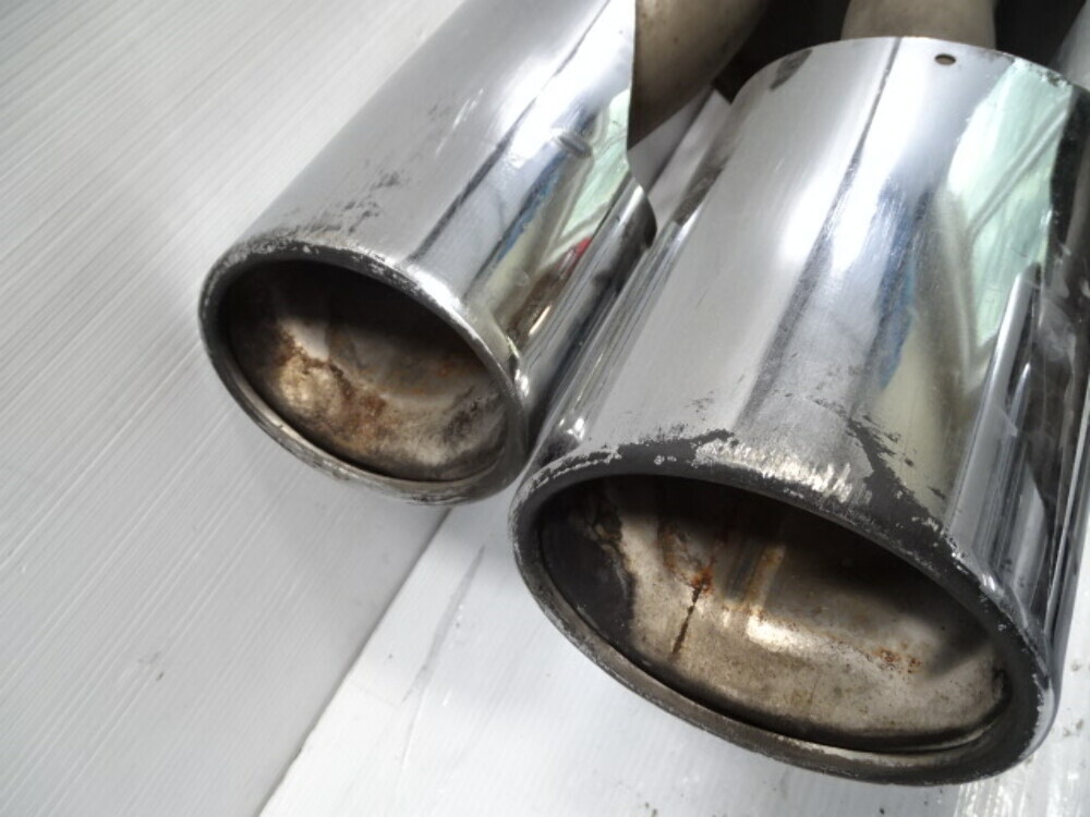 Mercedes-Benz S55 Cl55 AMG 03-06 Rear Back Exhaust Muffler Chrome 