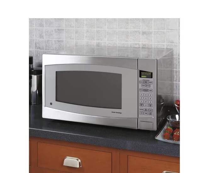GE 2.2 cu. ft. Countertop Microwave in Stainless Steel with Defrost