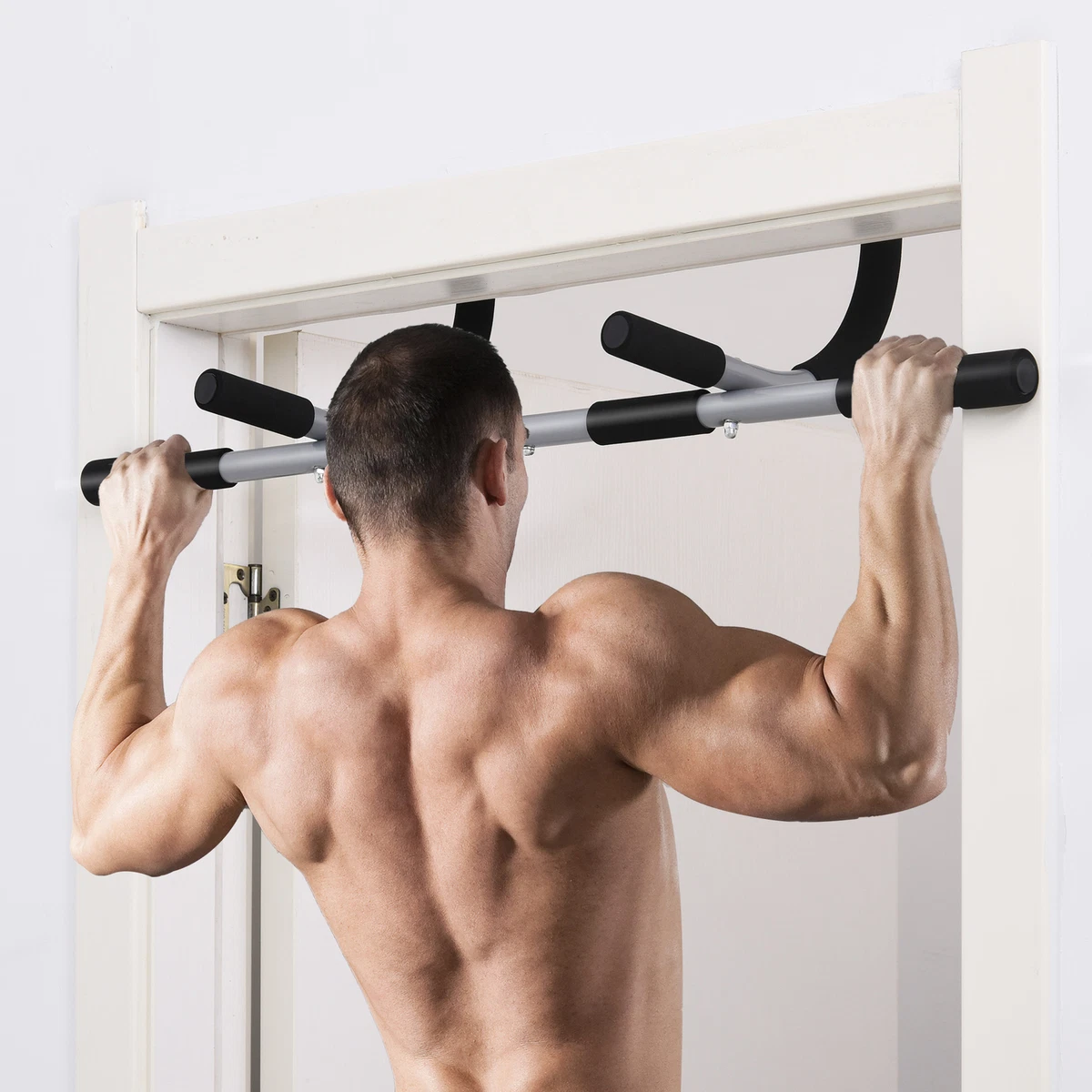 Pull Up Bar Indoor Pull-Up Bar Indoor Home Fitness Doorway Horizontal Bar Gym Upper Body Workout 5056399134470 | eBay
