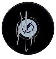 AUSTIN WATSON TAMPA BAY LIGHTNING SIGNED AUTOGRAPHED LOGO PUCK WITH COA