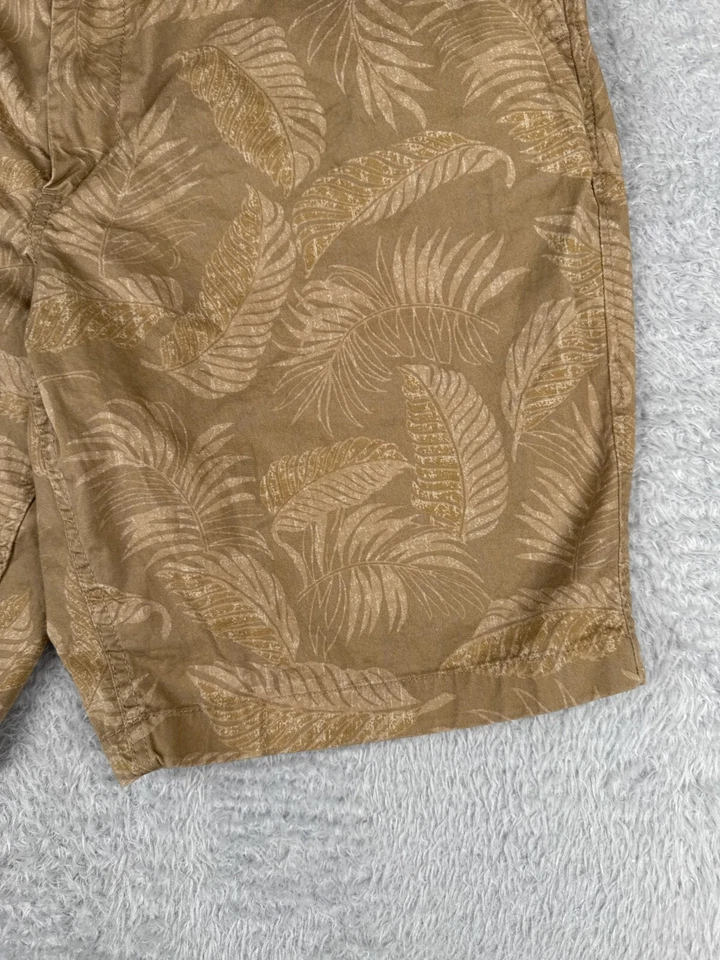 Pantalones Cortos Reyn Spooner x UniQlo Para Hombre Extra Grandes Beige Hoja de Palma 100% Algodón 36-39W Foto 2 de 4