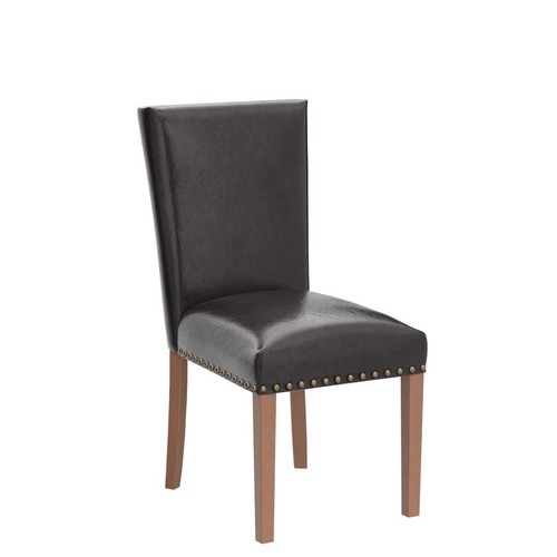 A420darkbrownl Leather Dining Chairs Set Of 2 Ldarkbrown - Picture 4 of 9