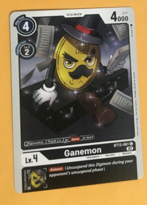 Ganemon BT12-061 C Digimon CCG | Across Time Near Mint English