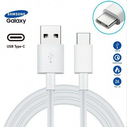 Fast Charger Type C USB Data Charging Cable For Samsung Galaxy PHONE Black/White - Picture 10 of 13