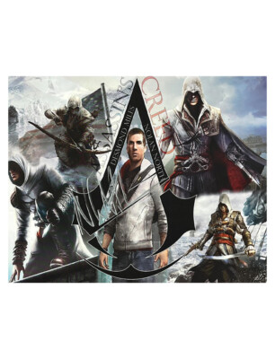 10x8'' Assassin's Creed Print Signed by Nolan North With Monopoly Events COA