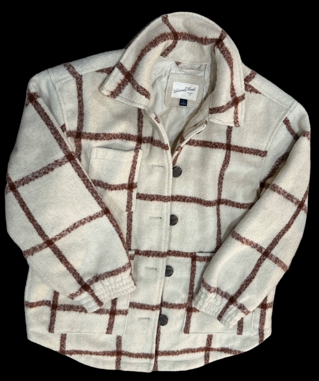 UNIVERSAL THREAD Oversized Quilted Button Down Sh… - image 1