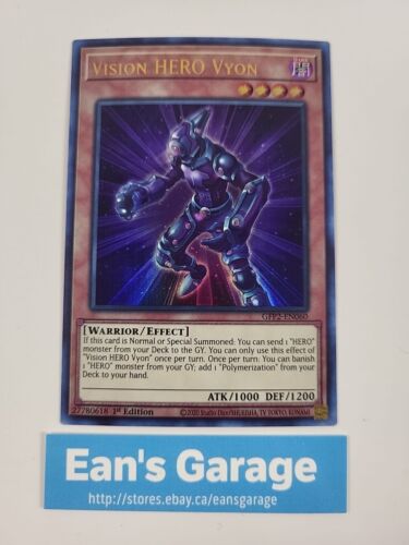 YuGiOh! Vision HERO Vyon 1st Edition GFP2-EN060 Ultra Rare foil - MN - Picture 1 of 5