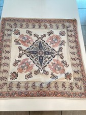 Vintage Ralph Lauren Euro Sham Paisley Red Blue Ivory / Buttons 28x28