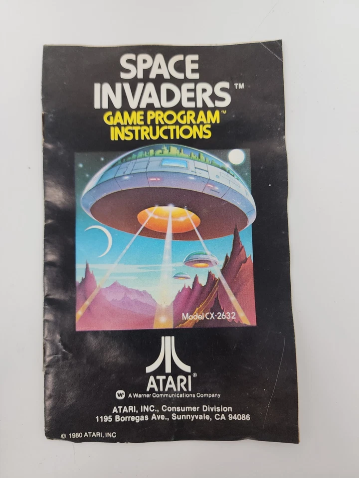 VINTAGE 1980 ATARI SPACE INVADERS VIDEO GAME IN BOX W/ INSTRUCTIONS TESTED - Image 4 of 4