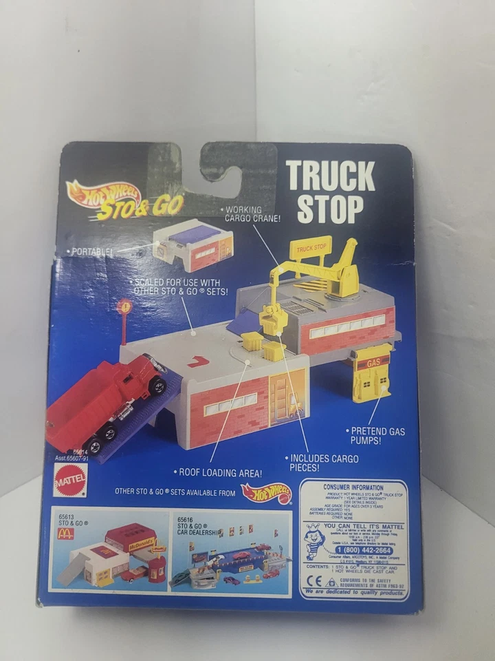 Hot Wheels Truck Stop 1995 Sto & Go nueva caja sellada Foto 3 de 3