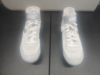 Nike Youth Speedsweep VII GS Wrestling Shoes White/Metallic Silver Size US 5.5Y