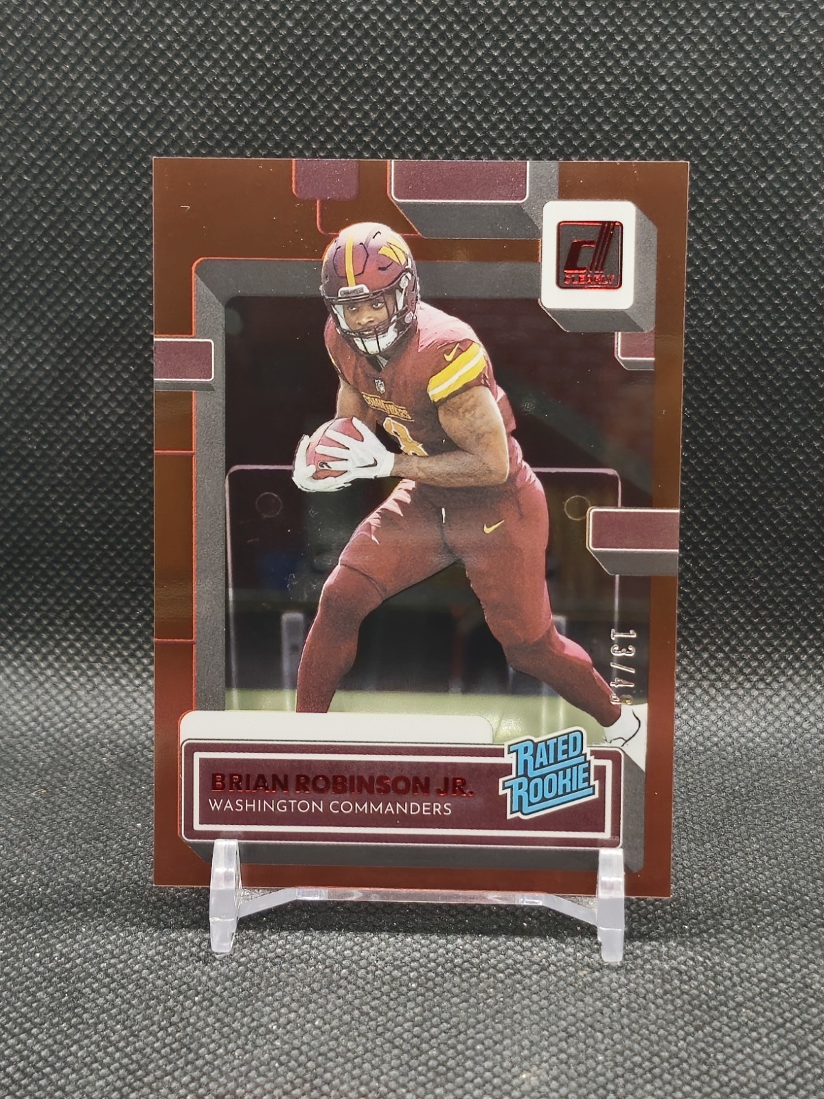 Brian Robinson Jr. Panini Clearly Donruss #77 Red