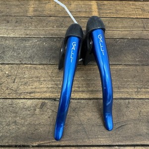 Vintage Galli Brake Levers Blue Aero 4-Finger Hoods Drop Bar Road Bike 1980s