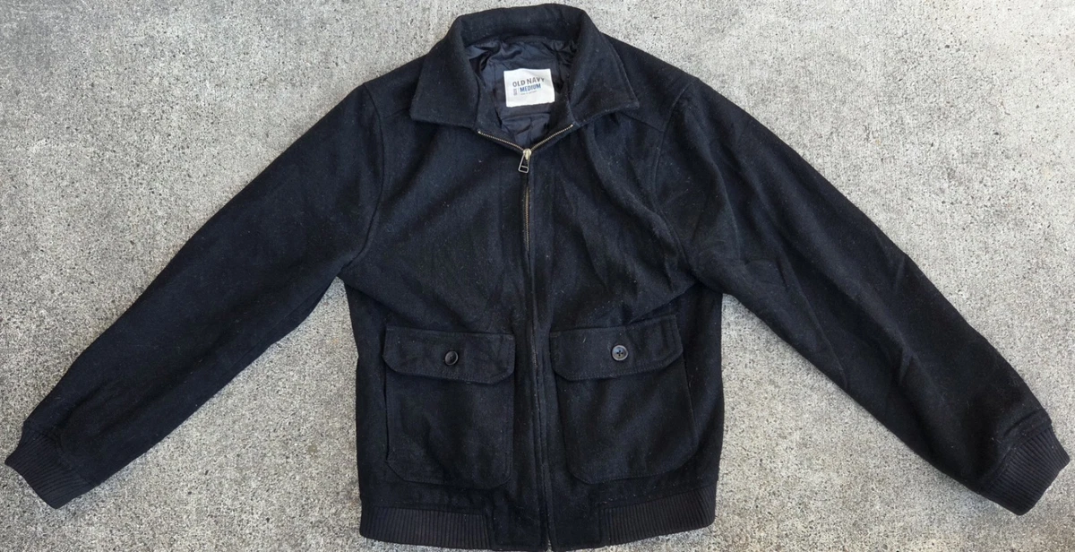 Old Navy Black Coats, Jackets & Vests Wool Outer Shell for Men for