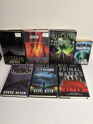 MEG Series Set Lot Steve Alten Mayan Fear Trilogy HARDCOVER NOVEL AUTHENTIC JAWS