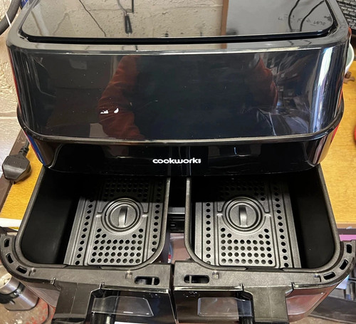 Freidora de aire doble Cookworks 9L - negra - Imagen 5 de 11