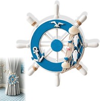 Wanddeko Steuerrad, Wanddeko Maritime Dekoration Schiff, Fischnetz Schiff