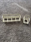 Vtg Barbie Go Together Doll Furniture Patio Sofa  Couch White 1963 Mattel