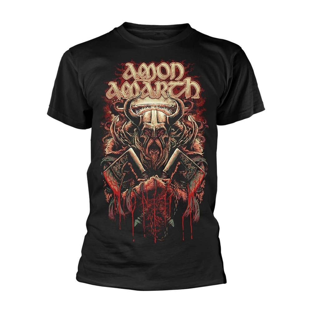 AMON AMARTH - FIGHT BLACK T-Shirt Front - Back Print Medium 5490₽