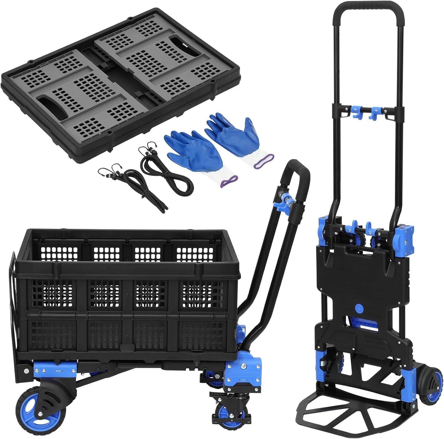 Foldable Hand Truck Dolly with Basket, 330LBS Capacity & Accessories Included
Opens in a new window